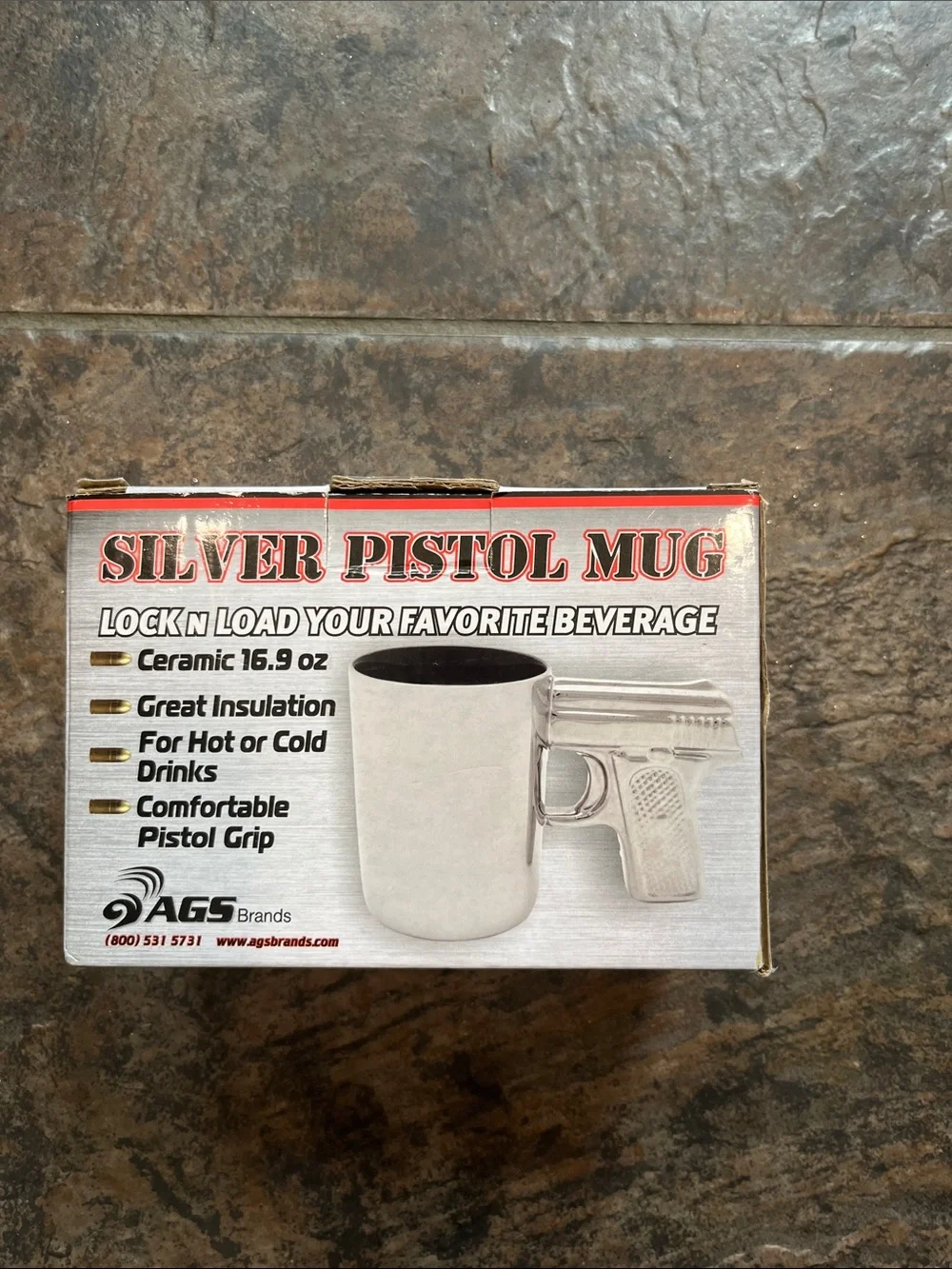 AGS Silver Pistol Mug - Silver
